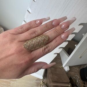 Elegant Gold Statement Ring